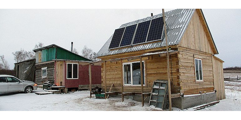 Солнечная станция Гибрид 3 кВт в с.Агинское