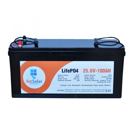 Литиевый аккумулятор LiFePO4 24В 100Ач ArtSolar-24100